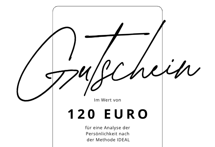 Verschenken Sie eine Persönlichkeitsanalyse nach der Methode IDEAL